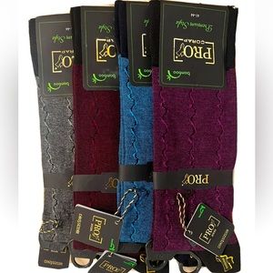 Pro Men’s 2-Pair Premium High Quality Cotton ￼Classic Dress Socks Size 42-44